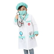 Lingway Toys Doctor Role-playing Costume with Green Print for Kids 4-6 Years Old