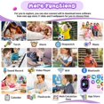thumbnail image 2 of 4G Kids Smart Watch for Boys Girls, Liftable Waterproof Safe Smartwatch Phone with 360° Rotatable GPS Tracker Calling SOS Camera WiFi for Kids Children Students Ages 3-12 Birthday Gifts, Purple, 2 of 7