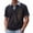 Black, variant on Plaid Polo Mens Summer Short Sleeve Casual Office Button Fitness Clothes for Men Shirts Collared