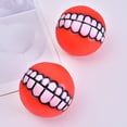 thumbnail image 5 of Teeth Grinding Dog Toy, Rubber Funny Ball, Grabbed Rubber, for Large Medium Dogs (Red), 5 of 5