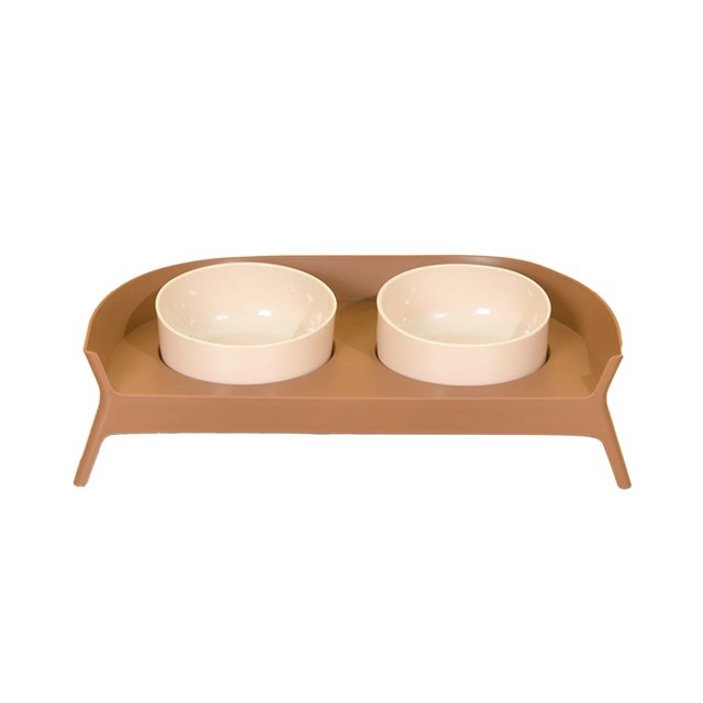 Cuencos dobles para agua y comida para perros, protección elevada para el cuello, cuenco doble para perros, gatos y mascotas