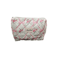 thumbnail image 5 of RDRKR Flexistash Cotton Quilted Makeup Bag Set, 3 Pcs Cotton Floral Makeup Bag, Large Toiletry Travel Cosmetic Bag for Women  Pink, 5 of 5