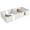 White#6, variant on Pet Beds PawHut Dog Feeding Station with Storage Drawer, Dog Food Storage Cabinet with 2 Removable Elevated Dog Bowls for Large Sized Dogs, Black,Dog Beds