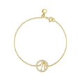 thumbnail image 1 of Diamondlite Cubic Zirconia Zodiac collection "Libra" constellation - Gold, 1 of 1