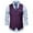 Purple, variant on AOOCHASLIY Fall Clothes Men's Winter Formal Bussiness Tuxedo Suit Waistcoat Vest Top