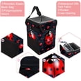 thumbnail image 2 of Seven Starred Ladybird Foldable Mini Trash Can with Lid - Leak-Proof Car Garbage Can for Hanging Storage Bag, 2 of 6