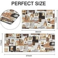 thumbnail image 3 of Coffee Kitchen Rug Set of 2, Vintage Coffee Kitchen Decorative Floor Mats for Kitchen Sink Laundry Room, 17x30+17x47 Inch, 3 of 6