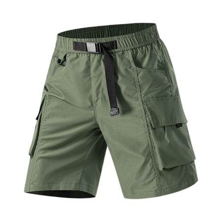 Men s Quick Dry Cargo Shorts Stretch Fabric Outdoor Hiking Fishing Travel Golf Shorts with Multi Pockets