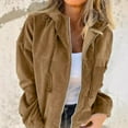 thumbnail image 2 of Women's Street Retro Fashion Casual Hooded Solid Color Jacket With Pocket Jacket, 2 of 2