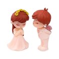 thumbnail image 2 of Sunjoy Tech 1 Pair Couple Figures Marry Clear Texture Cartoon Anti-crack Standing Decorate Scene Layout Proposal Wedding Couple Ornaments Home Decoration, 2 of 8