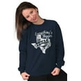 thumbnail image 3 of Texas Everything's Bigger State Shape Unisex Plus Size Sweatshirt Brisco Brands 4X, 3 of 6