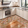 thumbnail image 3 of Kitchen Rugs Sets Of 2,Patchwork Chicken Pattern Anti Fatigue Kitchen Mat Rugs Non Slip Washable,Decorative Kitchen Floor Mats for Kitchen,Sink,Laundry,17"X47", 3 of 5