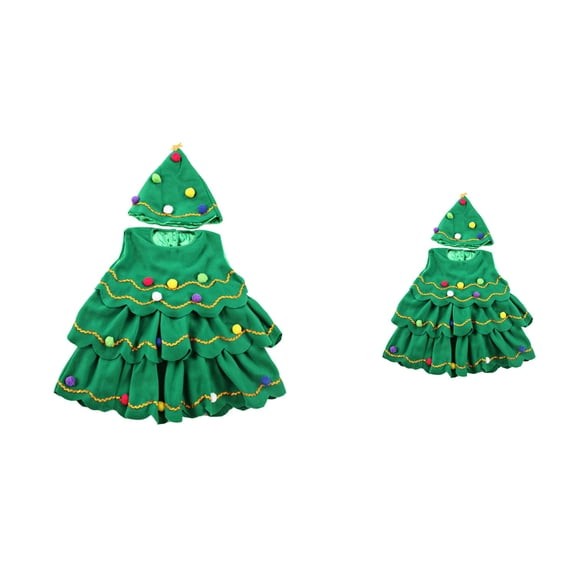 Toddler Girls Christmas Outfit Set, Sleeveless Santa Dress with Arm Sleeves and Festive Top Hat for Holiday Celebrations