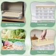 thumbnail image 4 of Transparent Stackable Kitchen And Fridge Storage Containers With Sealing Lids For Cookies Dumplings And Freezer Food, 4 of 4