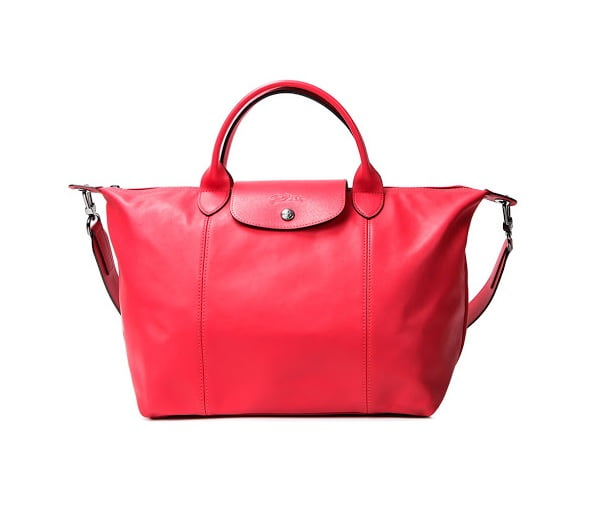 Longchamp Ladies Le Pliage Cuir Top Handle Bag M-Red - Walmart.com