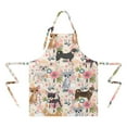 thumbnail image 2 of Chihuahua and Pioneer Flower Apron-Garden Aprons for Women with Pockets-Cotton Linen Waterproof Kitchen Cooking Gardening Aprons Adjustable for Kitchen,Cooking,BBQ and Salon 33x27 Inch, 2 of 7