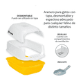thumbnail image 3 of Arenero  Bloosom Sanitario Cerrado Para Gato Con Pala Puerta Abatible Naranja, 3 of 4
