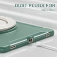thumbnail image 4 of Dteck Case for iPad Air 11 Inch (2024), Military Grade Protective Cover for iPad Pro 11 Inch (2022-2018) / iPad Air 5th & 4th Gen 10.9 Inch with Pencil Holder Rotating Handle Grip Stand,Deep Green, 4 of 8