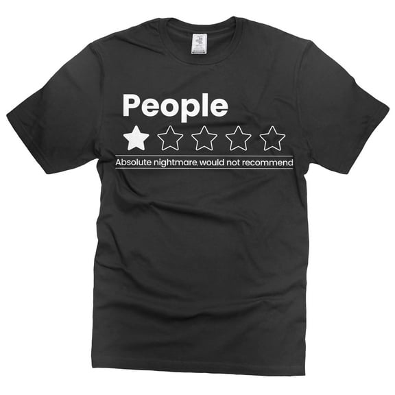 Funny Introvert Shirt People Review Not Recommend T-Shirt Anti Social Person Gift Tee