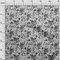 thumbnail image 3 of oneOone Polyester Spandex Gray Fabric Florals Sewing Craft Projects Fabric Prints By Yard 56 Inch Wide, 3 of 5