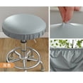 thumbnail image 4 of Pu Waterproof Round Stool Cover Lift Chair Cover Reinforced Force Universal Round Stool Cover Bar Beauty Barber Shop Round Chair Cover  Fits Diameters From 35-45cm 1Pcs, 4 of 9