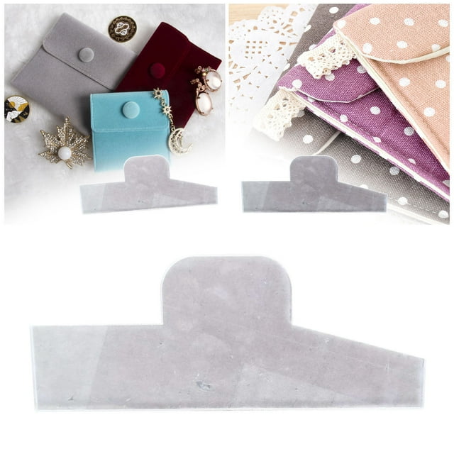 5/7/9inch Quick Easy Pouch Template Tutorial Included Acrylic Purses Pocket Handmade Ruler Template Template For Sew Purses Storage Bag Sewing Templates For DIY Handicraft Lovers