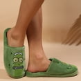 thumbnail image 4 of Rick and Morty Mens Slippers Adults Pickle Rick Green House Sliders, 4 of 4
