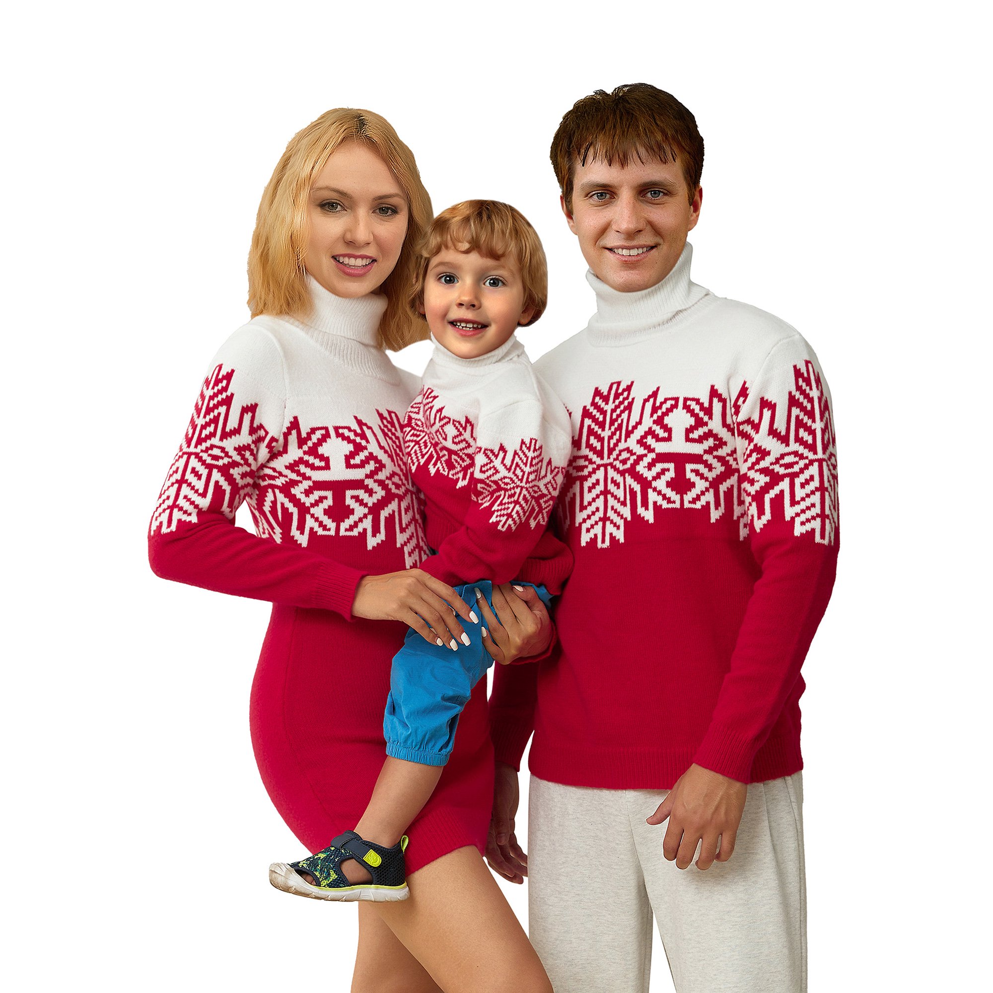 Thaisu Matching Family Snowflake Christmas Sweaters Couple Holiday Knitted  Pullover Top - Walmart.com