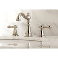 thumbnail image 2 of Kingston Brass FSC1979AL English Classic Two-Handle 3-Hole Deck Mount Widespread Bathroom Faucet with Brass Pop-Up in Polished Nickel, 2 of 8