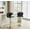 Black+Gold*2, variant on JUFU Bar Stools Set of 2, Extra Large Adjustable Swivel Bar Stools with Wide Seat & High Back, PU Leather Counter Height Bar Chairs with Footrest for Kitchen Island