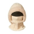 thumbnail image 5 of CYSFASHION 3 In 1 Beanie Hat for Women Fall Fashion Women's Hats & Caps Face Mask Cozy Winter Scarves Beige, 5 of 8