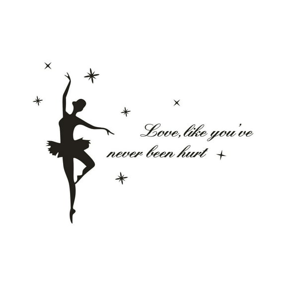Home Decor Ballet Wall Sticker Sticker Decal Bedroom Vinyl Art Mural