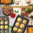 thumbnail image 2 of Kitchen 5-Piece Nonstick Bakeware Set - Round/Square Cake Pans, Muffin Pan, Loaf Pan, Roast Pan & Baking Sheets, 2 of 4