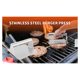 thumbnail image 5 of Prensa de carne cuadrada Prensa de hamburguesas para asar hamburguesas, filetes y perritos calientes, 5 of 8