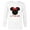 White, variant on Disney Minnie Mouse Red Bow Icon Little Sis Sister Family- Long Sleeve T-Shirt for Men - Customized-White