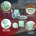 thumbnail image 3 of Arcticwind 12 Pack Office Supply Set Stapler Set Stationery Supplies Include Paper Stapler,Staple Remover,Scissors,Staples,Clips,Transparent Tape,Notes,Desktop Organizer,Pen Holder,etc,Green, 3 of 6