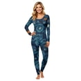 thumbnail image 2 of Halloween Pajamas, Navy Blue Matching Family Pajamas Pumpkin Front Long Sleeve 2 Piece Pajama Set Comfort Sleepwear Nightwear Loungewear Classic Casual Family Wear, 2 of 6