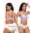 thumbnail image 5 of Werena Wireless Bras for Women Lace V Neck No Underwire Push Up Bra Seamless Braslettes Full Coverage Plus Size Everyday Bras S-3XL, 5 of 9