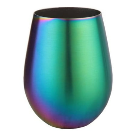 

Dosaele Stainless Steel Wine Glasses Large Stemless Goblets(18 oz) Unbreakable Shatterproof Metal Drinking Tumblers 16929-1PK-SL