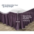 thumbnail image 3 of SGI Bedding 16 Inch Wrap Around Bedskirt | Microfiber Wrap Around Bed Skirt | Fade-Resistant, Wrinkle-free, Anti-static, Decorative, Extra Storage Space, Clutter-Free | Alberta King, Plum, 3 of 8