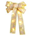thumbnail image 1 of Colgante de cinta LED para árboles festivos Lazo navideño de alce con copos de nieve brillantes, 1 of 7