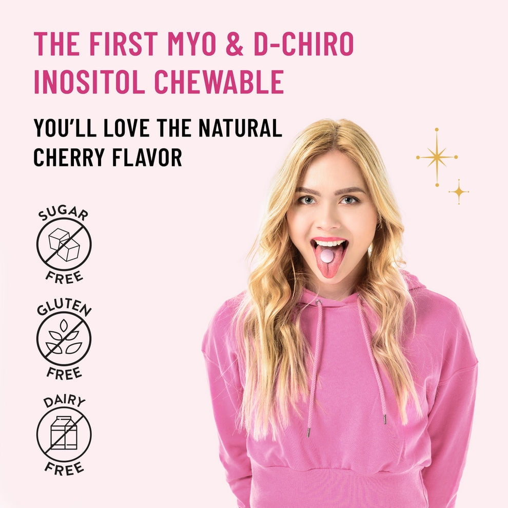 Legendairy Milk Myo and D-Chiro Inositol Chewable Tablets, Dietary Supplement, 30 Count