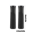 thumbnail image 3 of Universal 22.2mm Bicycle Rubber Handlebar Grips | Ergonomic Soft Non-Slip Bike Handle Covers | Comfortable Shock Absorption | Fits Mountain Road Electric Bikes & Scooters | 2 Pack 5.2 Inch Length, 3 of 6