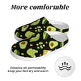 thumbnail image 6 of Lsque Avocado Toast Pattern Womens Comfort Cotton on Scuff With Memory Foam and Anti-skid Sole Slipper-44/45, 6 of 7