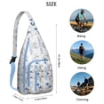 thumbnail image 3 of Summer Beach Sling Backpack - Mermaid & Seashell Design Crossbody Shoulder Bag, Fashionable Daypack, 3 of 4
