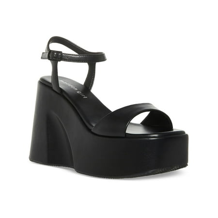 

Madden Girl Womens SILHOUETTE Open Toe Ankle Strap Platform Heels