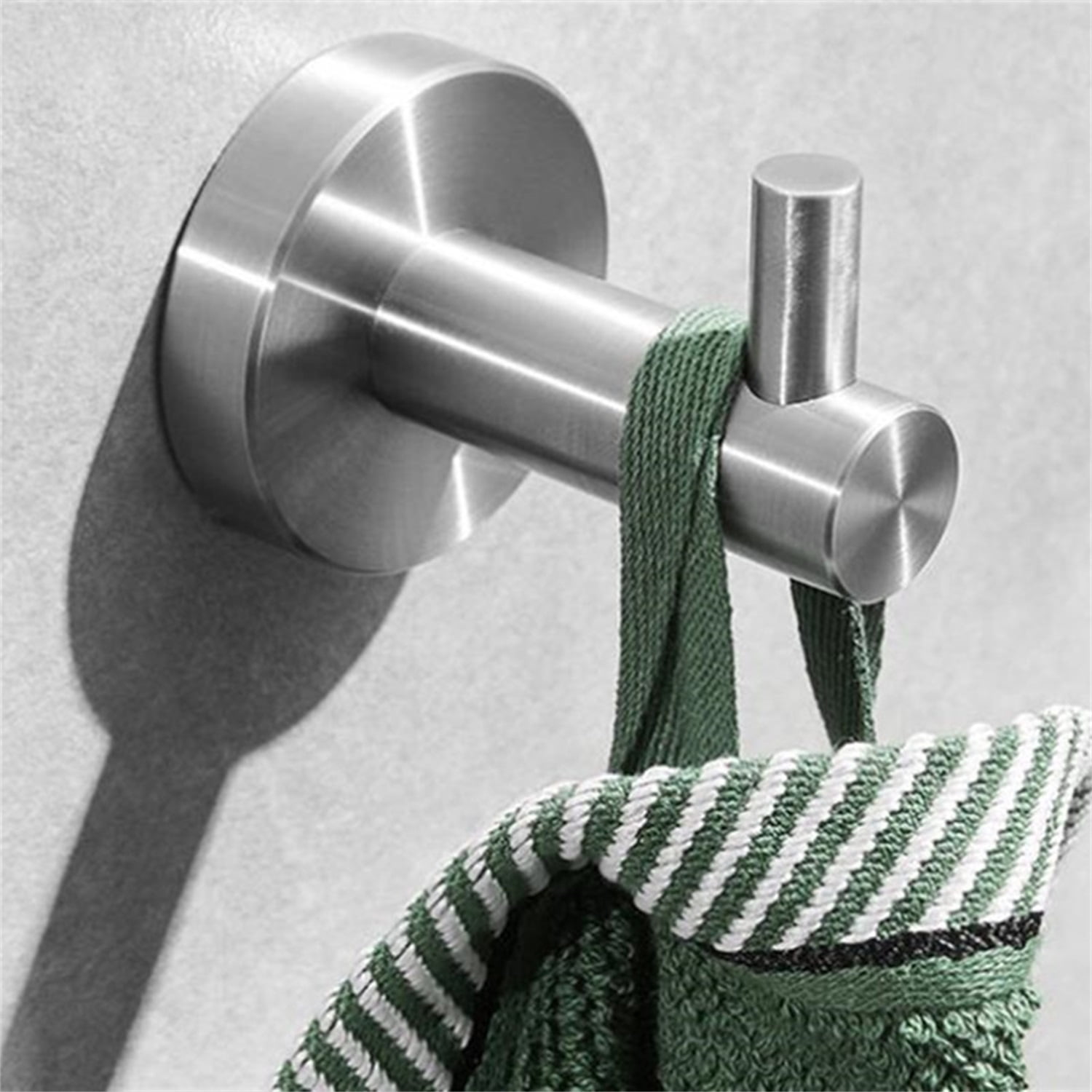 Lowestbest 3 Piece Towel Rack Set, Robe Hooks Towel Ring Bar, Toilet Paper Holder, Tissue Rack, Brushed Silver Lowestbest 3 Piece Towel Rack Set, Robe Hooks Towel Ring Bar, Toilet Paper Holder, Tissue Rack, Brushed Silver