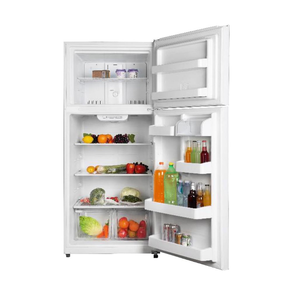 Smad 30 in Freestanding Top Freezer Refrigerator 18.3 Cu ft Stainless Steel 2 Door