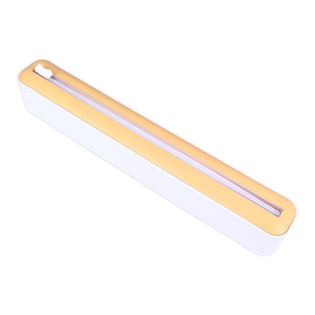 Film Wrapping Machine, Reusable Aluminum Foil Cling Film Dispenser with Cutter Adjustable Size Food Cling Wrap Film Cutter Tool Manual Wrap Dispenser for Kitchen Storage