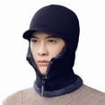 thumbnail image 1 of Mens Winter Warm Wool Hat - Thickened Knitted Cycling Hat - Windproof Sun, 1 of 8